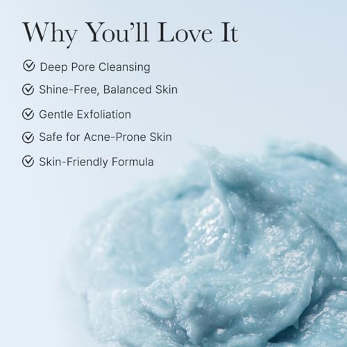 Korean Rice Mochi Face Cleanser - Face Wash, Gentle Scrub All in One for Deep Cleansing, Moisturizing, Pore Minimizing, Acne-Prone Skin, Removing Blackhead with Rice Water & Green Tea