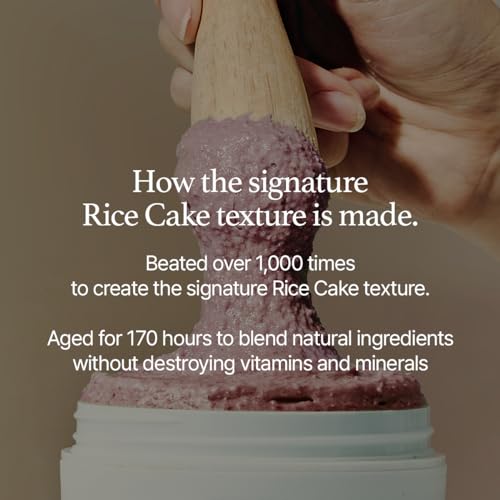 Korean Rice Mochi Face Cleanser - Face Wash, Gentle Scrub All in One for Deep Cleansing, Moisturizing, Pore Minimizing, Acne-Prone Skin, Removing Blackhead with Rice Water & Green Tea