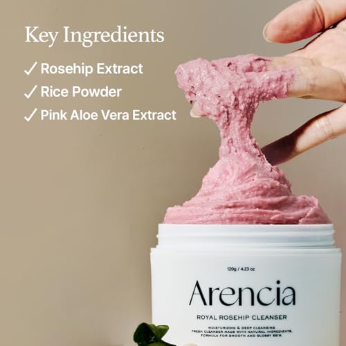 Korean Rice Mochi Face Cleanser - Face Wash, Gentle Scrub All in One for Deep Cleansing, Moisturizing, Pore Minimizing, Acne-Prone Skin, Removing Blackhead with Rice Water & Green Tea