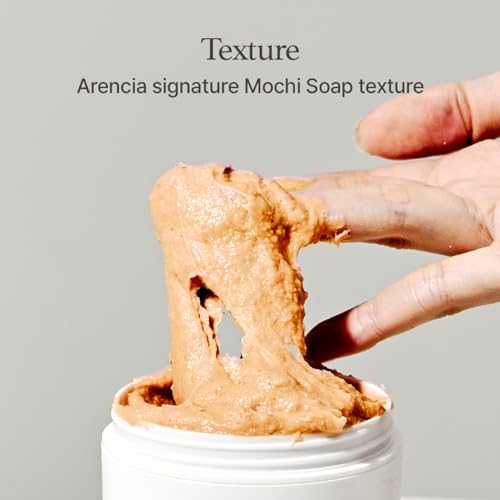 Korean Rice Mochi Face Cleanser - Face Wash, Gentle Scrub All in One for Deep Cleansing, Moisturizing, Pore Minimizing, Acne-Prone Skin, Removing Blackhead with Rice Water & Green Tea