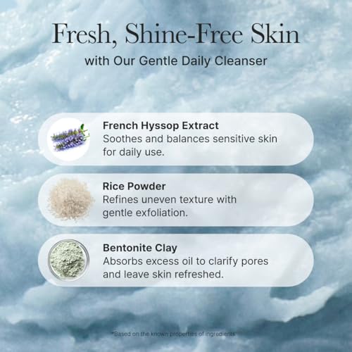Korean Rice Mochi Face Cleanser - Face Wash, Gentle Scrub All in One for Deep Cleansing, Moisturizing, Pore Minimizing, Acne-Prone Skin, Removing Blackhead with Rice Water & Green Tea