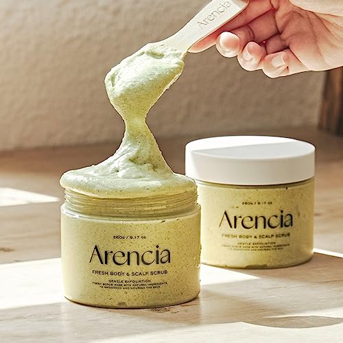 Fresh Cloud Sea Salt Body & Scalp Scrub (Pink) - Exfoliant, Bump Eraser For Silky Smooth Skin, Korean Skin Care