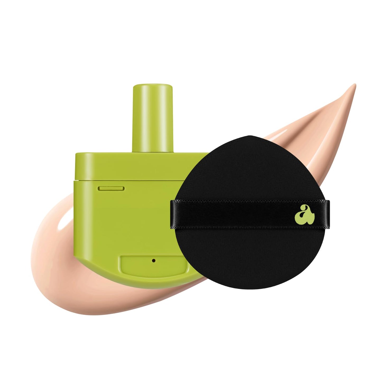 Unleashia Foundation Makeup Healthy-Green Cushion - 15g, Lightweight Buildable Coverage, Vegan, Natural Satin Finish(27W)