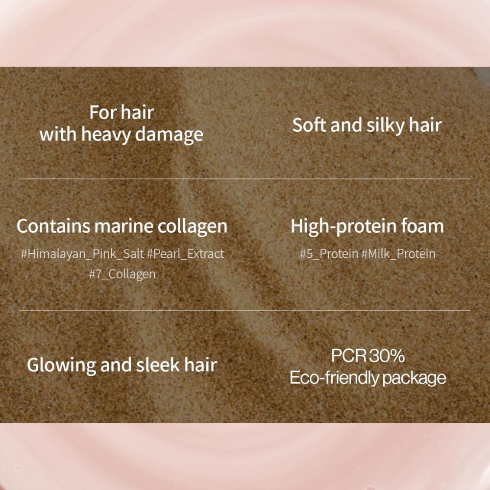 Damage Therapy Shampoo - Salicylic Acid, Niacinamide, Dexpanthenol, Protein, Anti Hair Loss, Free from Paraben and Surfate, Nourishing Shampoo for Frizzy and Damaged Hair (16.9 Fl Oz / 500ml)