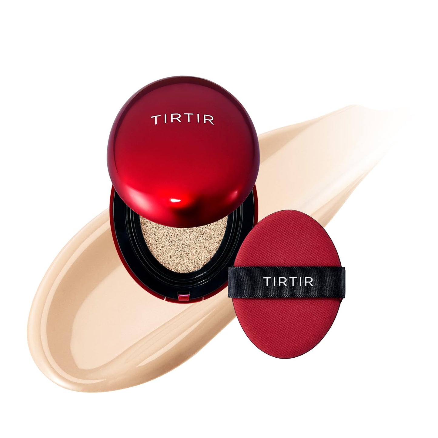 TIRTIR Mask Fit Red Cushion Foundation | Full coverage, Weightless, Skin fit, Satin Glow Finish, Korean Makeup BB Foundation, beauty, Tattoo cover up, Buildable (#29N Natural Beige, 0.63 Fl Oz)