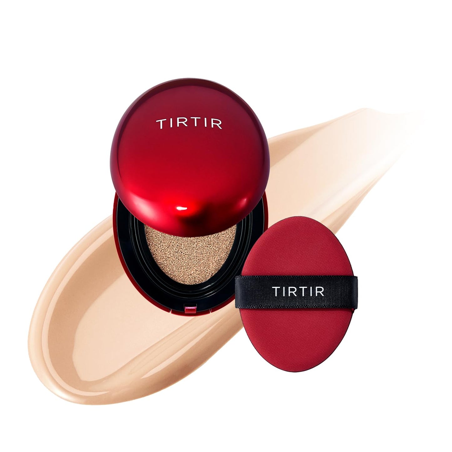 TIRTIR Mask Fit Red Cushion Foundation | Full coverage, Weightless, Skin fit, Satin Glow Finish, Korean Makeup BB Foundation, beauty, Tattoo cover up, Buildable (#29N Natural Beige, 0.63 Fl Oz)