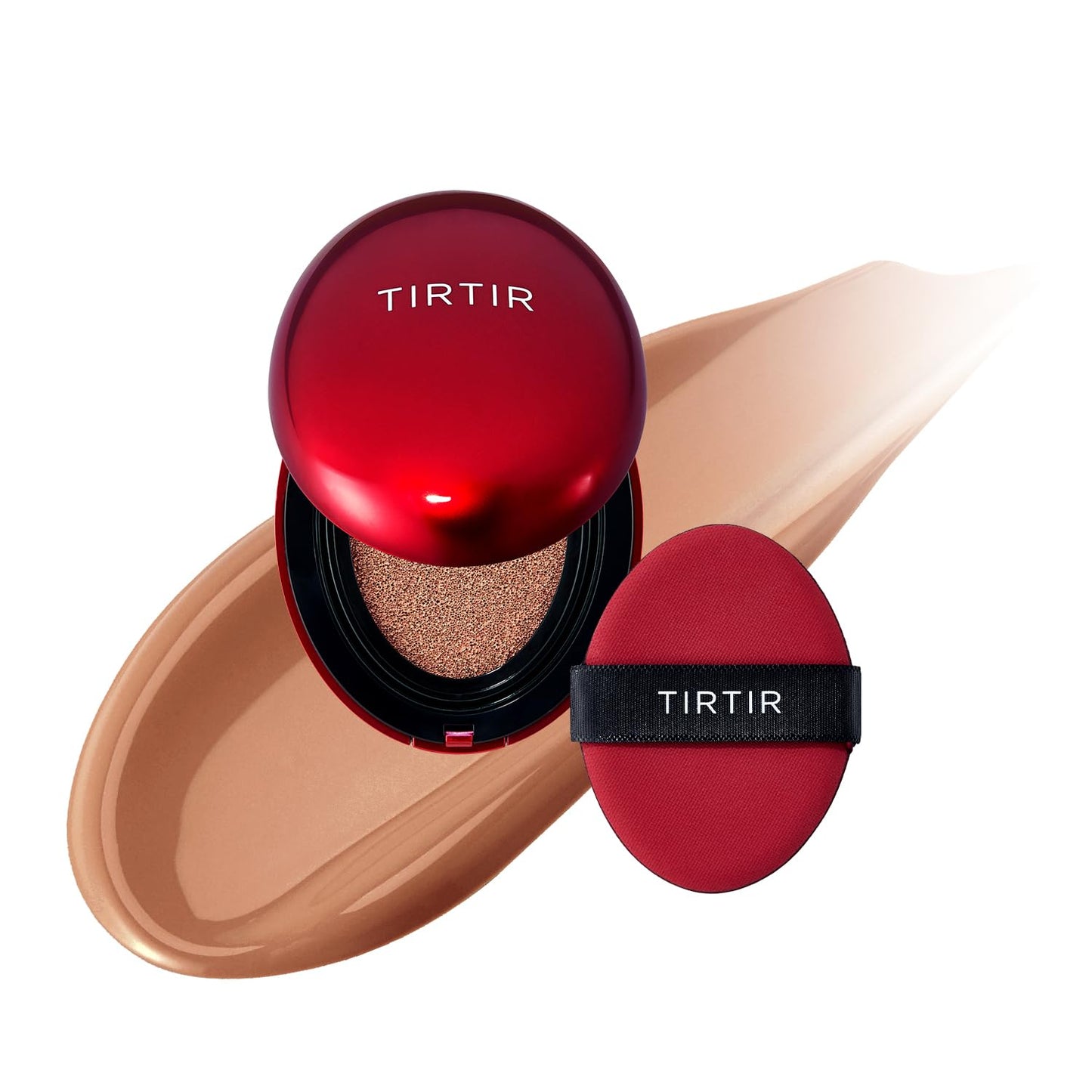 TIRTIR Mask Fit Red Cushion Foundation | Full coverage, Weightless, Skin fit, Satin Glow Finish, Korean Makeup BB Foundation, beauty, Tattoo cover up, Buildable (#29N Natural Beige, 0.63 Fl Oz)
