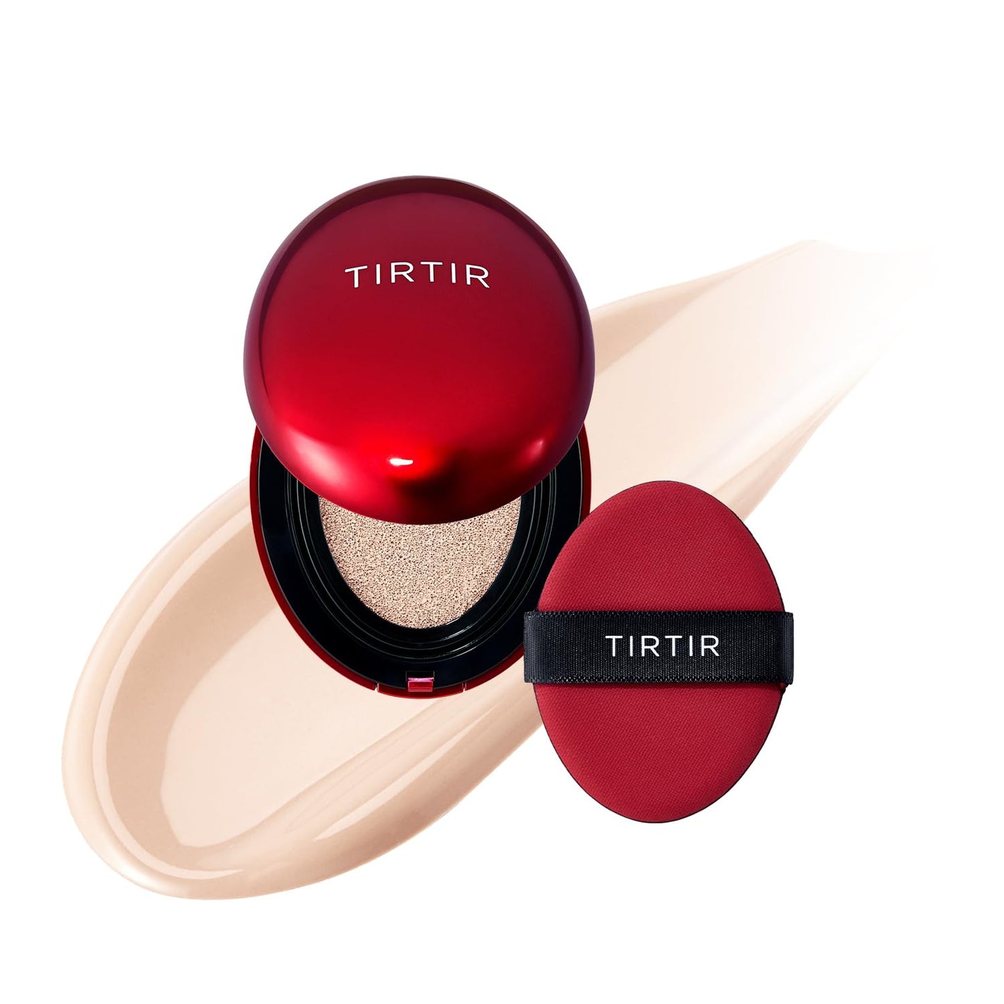 TIRTIR Mask Fit Red Cushion Foundation | Full coverage, Weightless, Skin fit, Satin Glow Finish, Korean Makeup BB Foundation, beauty, Tattoo cover up, Buildable (#29N Natural Beige, 0.63 Fl Oz)