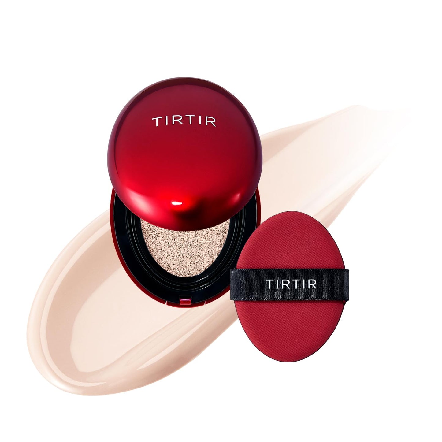 TIRTIR Mask Fit Red Cushion Foundation | Full coverage, Weightless, Skin fit, Satin Glow Finish, Korean Makeup BB Foundation, beauty, Tattoo cover up, Buildable (#29N Natural Beige, 0.63 Fl Oz)