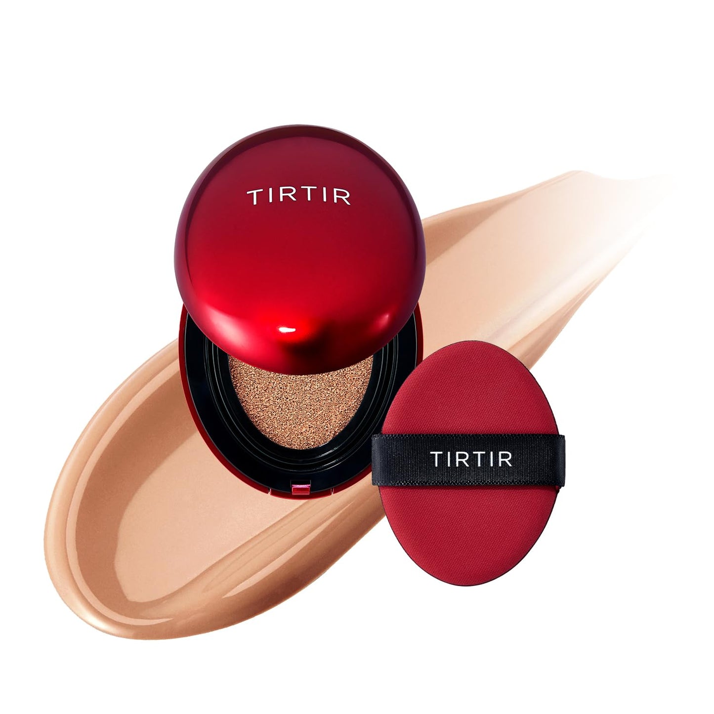 TIRTIR Mask Fit Red Cushion Foundation | Full coverage, Weightless, Skin fit, Satin Glow Finish, Korean Makeup BB Foundation, beauty, Tattoo cover up, Buildable (#29N Natural Beige, 0.63 Fl Oz)