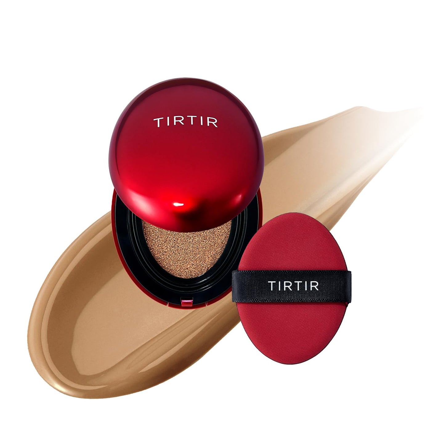 TIRTIR Mask Fit Red Cushion Foundation | Full coverage, Weightless, Skin fit, Satin Glow Finish, Korean Makeup BB Foundation, beauty, Tattoo cover up, Buildable (#29N Natural Beige, 0.63 Fl Oz)