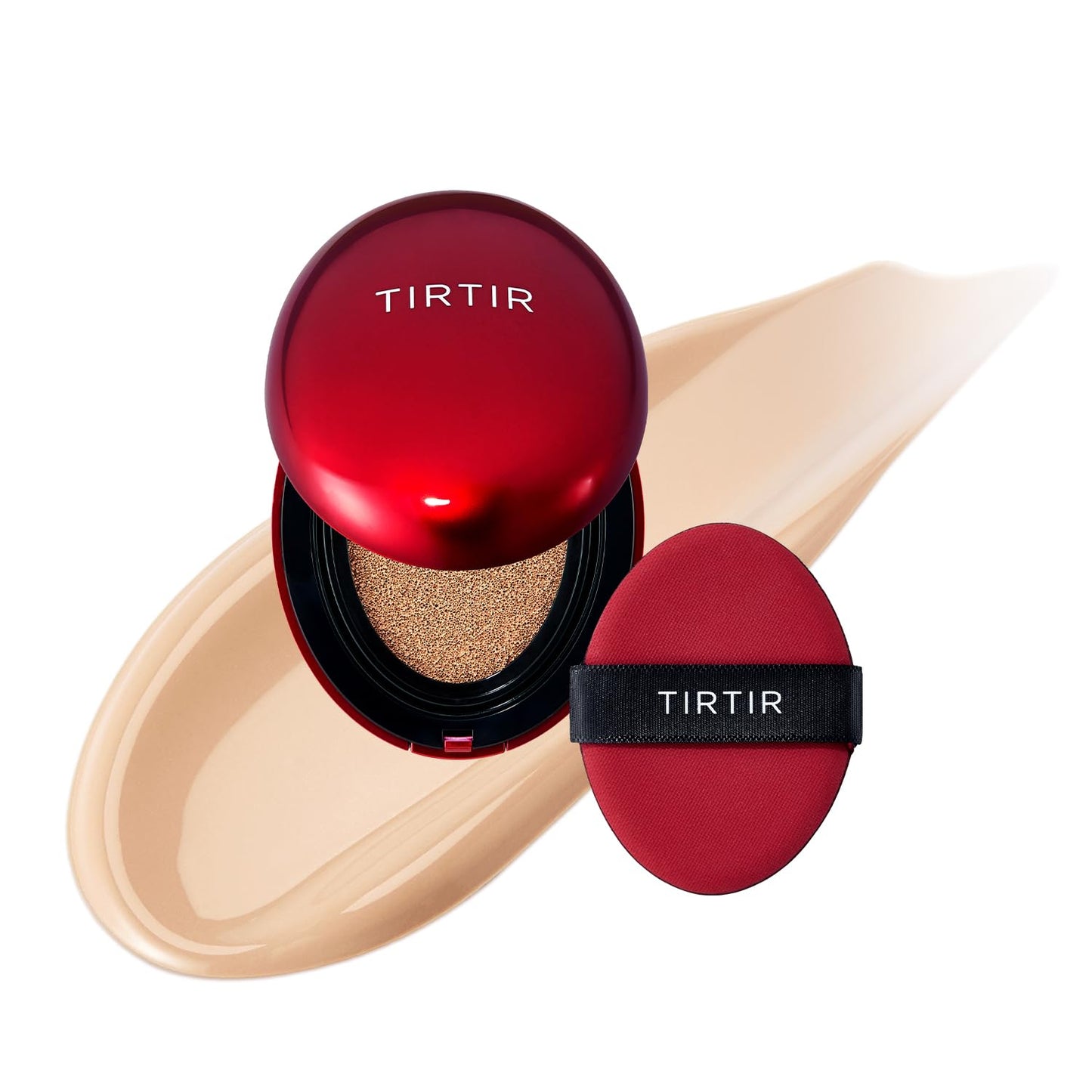 TIRTIR Mask Fit Red Cushion Foundation | Full coverage, Weightless, Skin fit, Satin Glow Finish, Korean Makeup BB Foundation, beauty, Tattoo cover up, Buildable (#29N Natural Beige, 0.63 Fl Oz)
