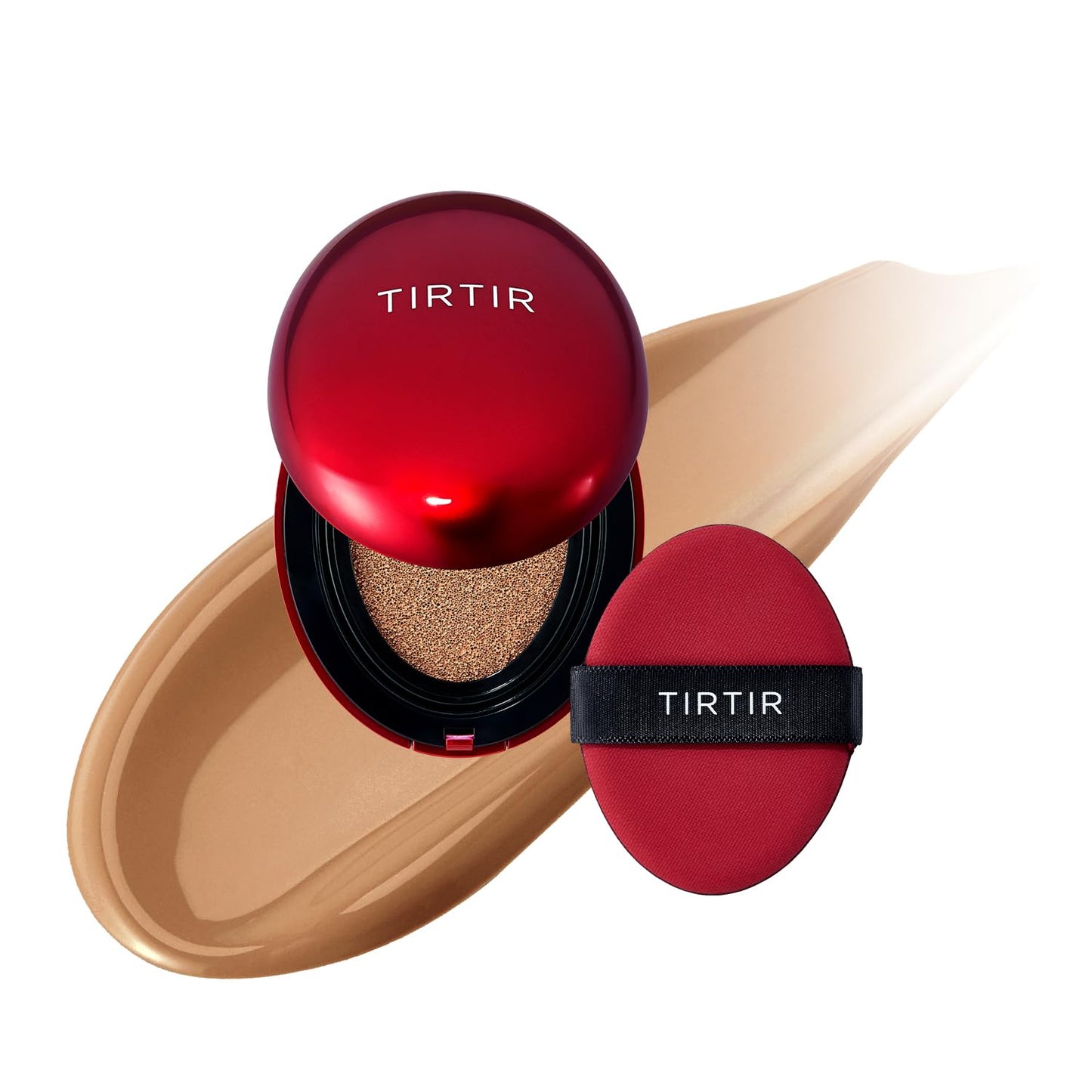 TIRTIR Mask Fit Red Cushion Foundation | Full coverage, Weightless, Skin fit, Satin Glow Finish, Korean Makeup BB Foundation, beauty, Tattoo cover up, Buildable (#29N Natural Beige, 0.63 Fl Oz)