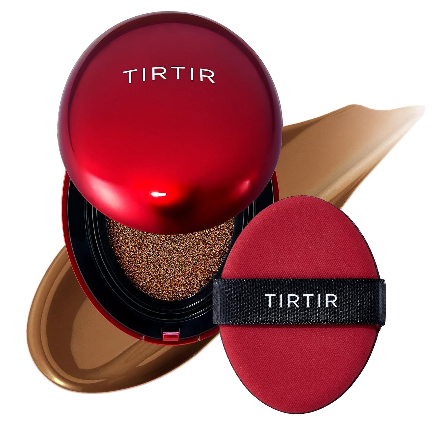 TIRTIR Mask Fit Red Cushion Foundation | Full coverage, Weightless, Skin fit, Satin Glow Finish, Korean Makeup BB Foundation, beauty, Tattoo cover up, Buildable (#29N Natural Beige, 0.63 Fl Oz)