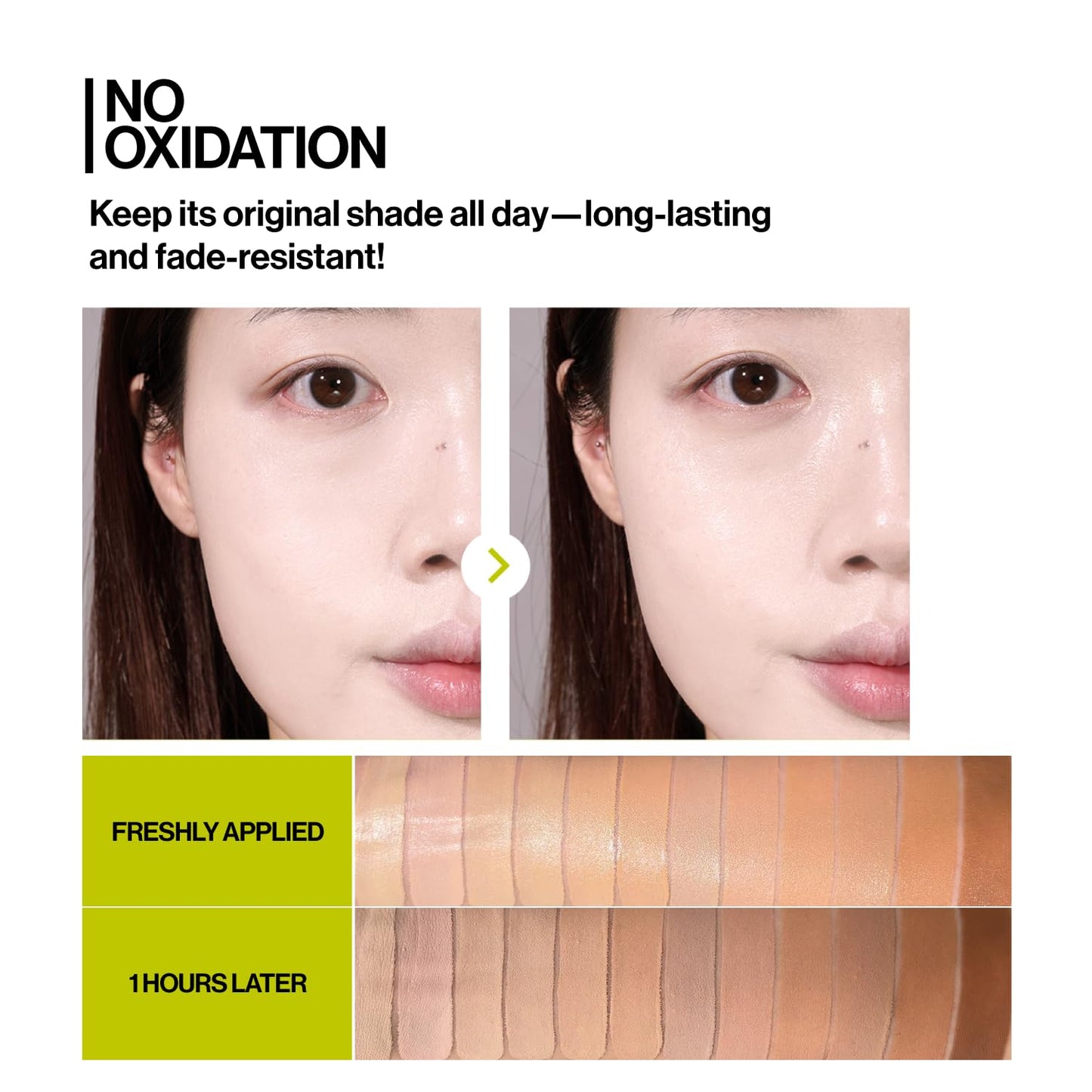 Unleashia Foundation Makeup Healthy-Green Cushion - 15g, Lightweight Buildable Coverage, Vegan, Natural Satin Finish(27W)