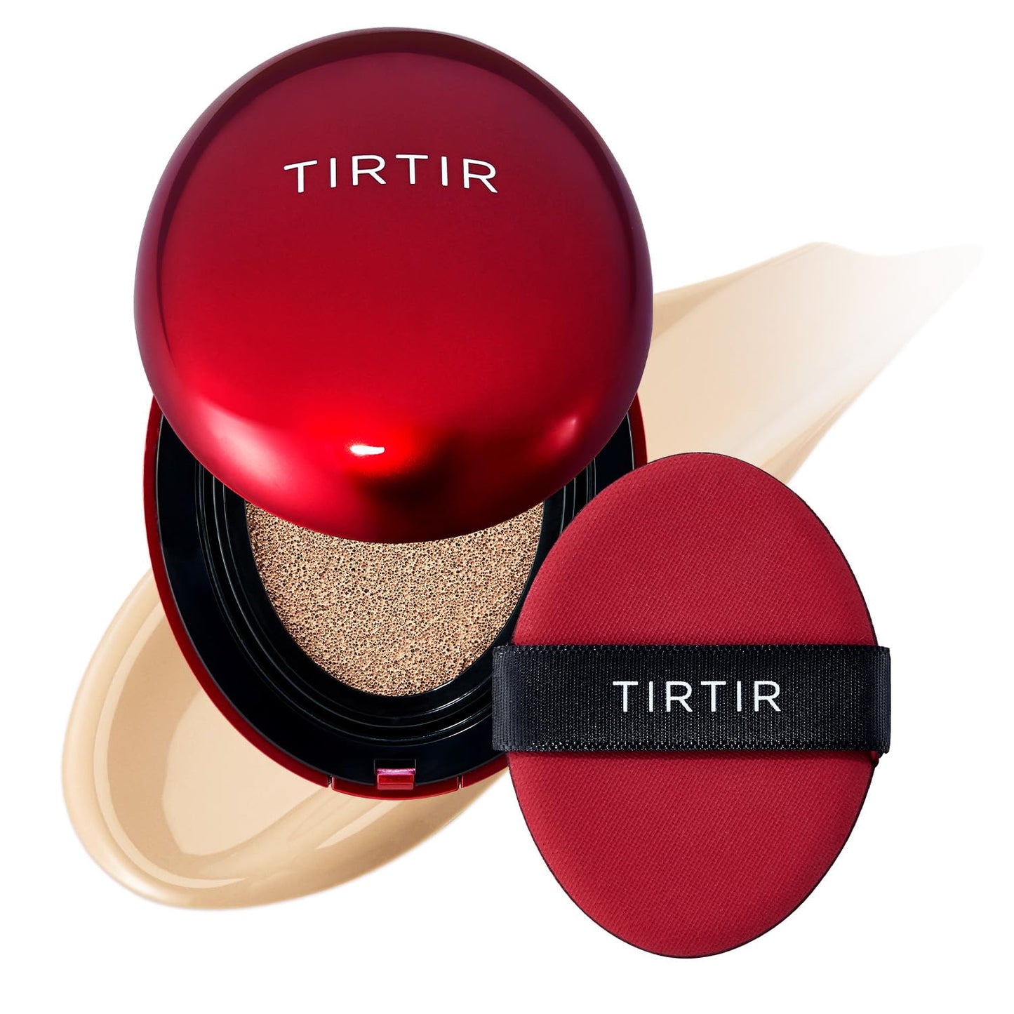 TIRTIR Mask Fit Red Cushion Foundation | Full coverage, Weightless, Skin fit, Satin Glow Finish, Korean Makeup BB Foundation, beauty, Tattoo cover up, Buildable (#29N Natural Beige, 0.63 Fl Oz)