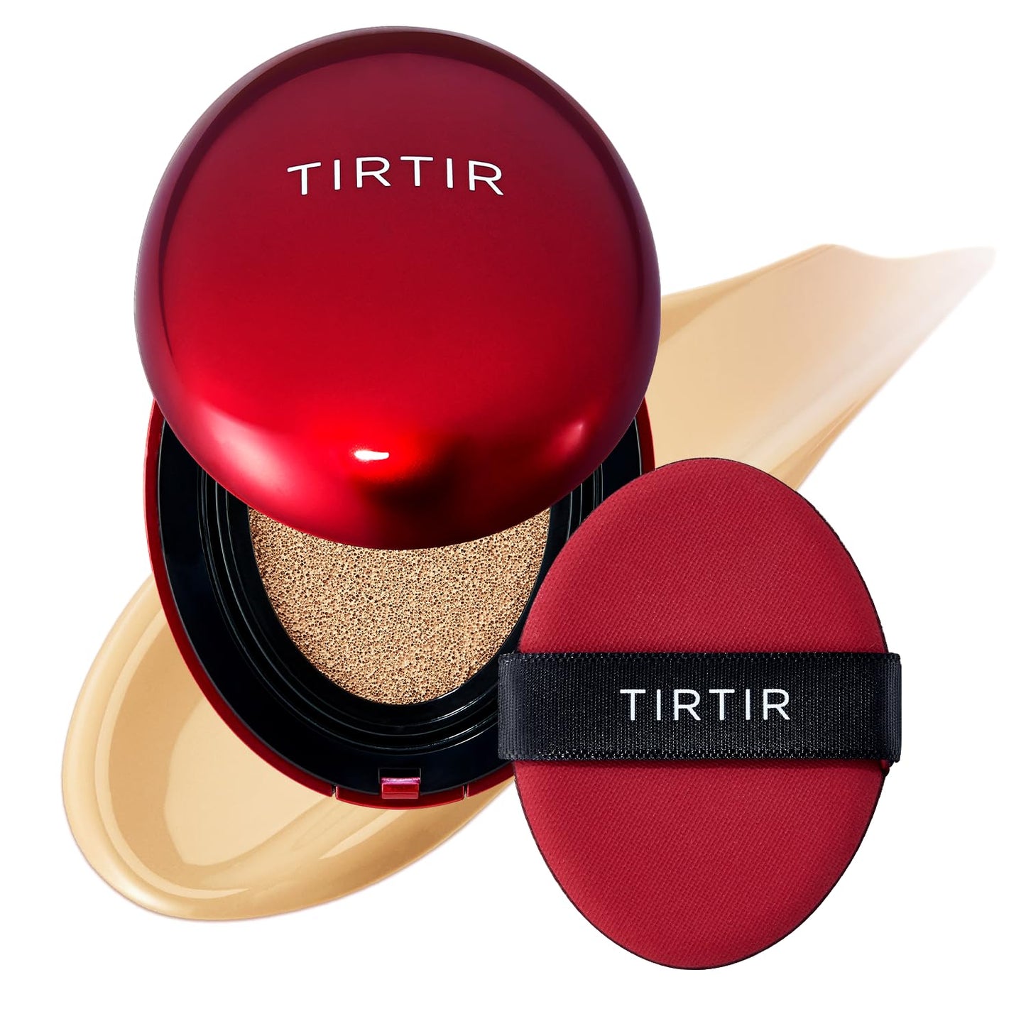 TIRTIR Mask Fit Red Cushion Foundation | Full coverage, Weightless, Skin fit, Satin Glow Finish, Korean Makeup BB Foundation, beauty, Tattoo cover up, Buildable (#29N Natural Beige, 0.63 Fl Oz)
