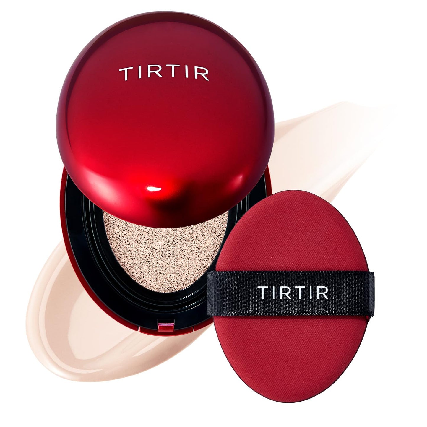 TIRTIR Mask Fit Red Cushion Foundation | Full coverage, Weightless, Skin fit, Satin Glow Finish, Korean Makeup BB Foundation, beauty, Tattoo cover up, Buildable (#29N Natural Beige, 0.63 Fl Oz)