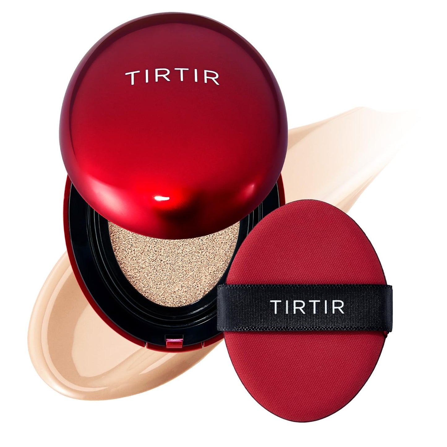 TIRTIR Mask Fit Red Cushion Foundation | Full coverage, Weightless, Skin fit, Satin Glow Finish, Korean Makeup BB Foundation, beauty, Tattoo cover up, Buildable (#29N Natural Beige, 0.63 Fl Oz)