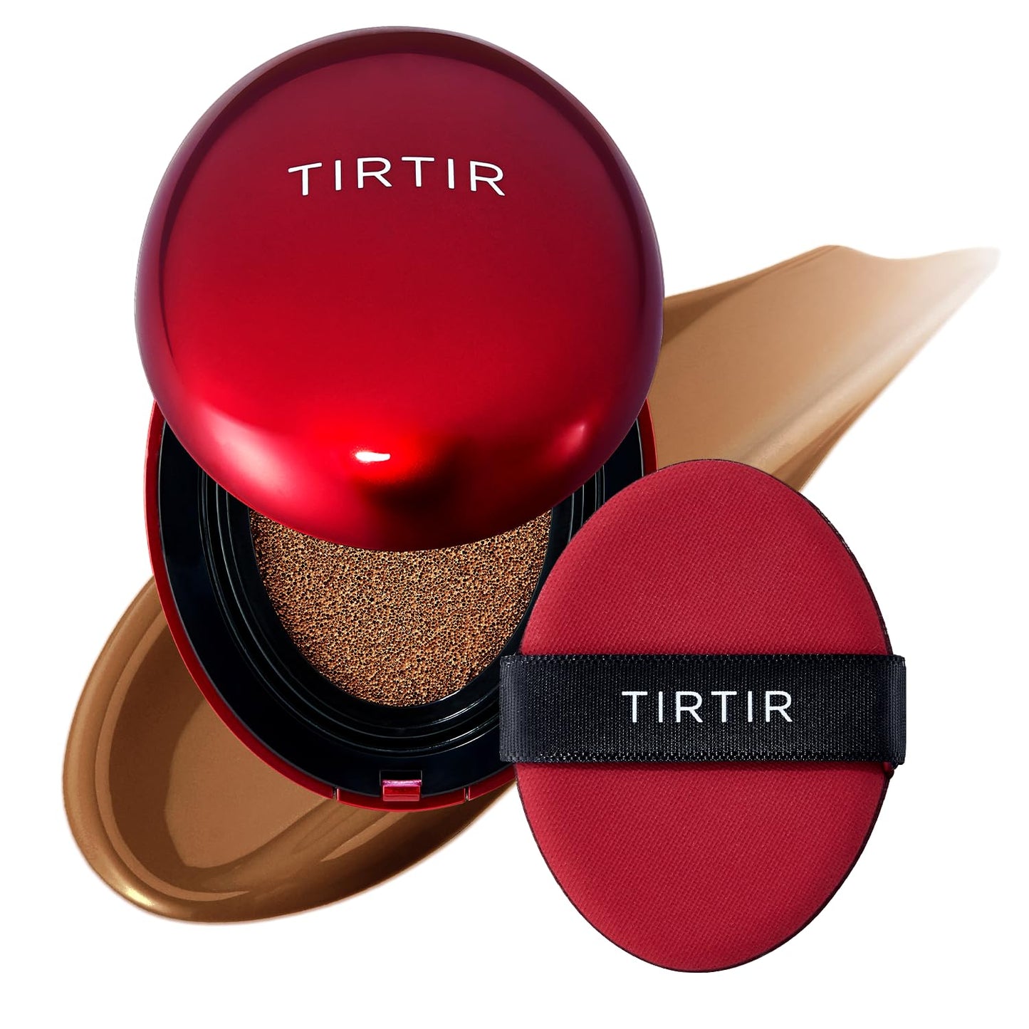 TIRTIR Mask Fit Red Cushion Foundation | Full coverage, Weightless, Skin fit, Satin Glow Finish, Korean Makeup BB Foundation, beauty, Tattoo cover up, Buildable (#29N Natural Beige, 0.63 Fl Oz)