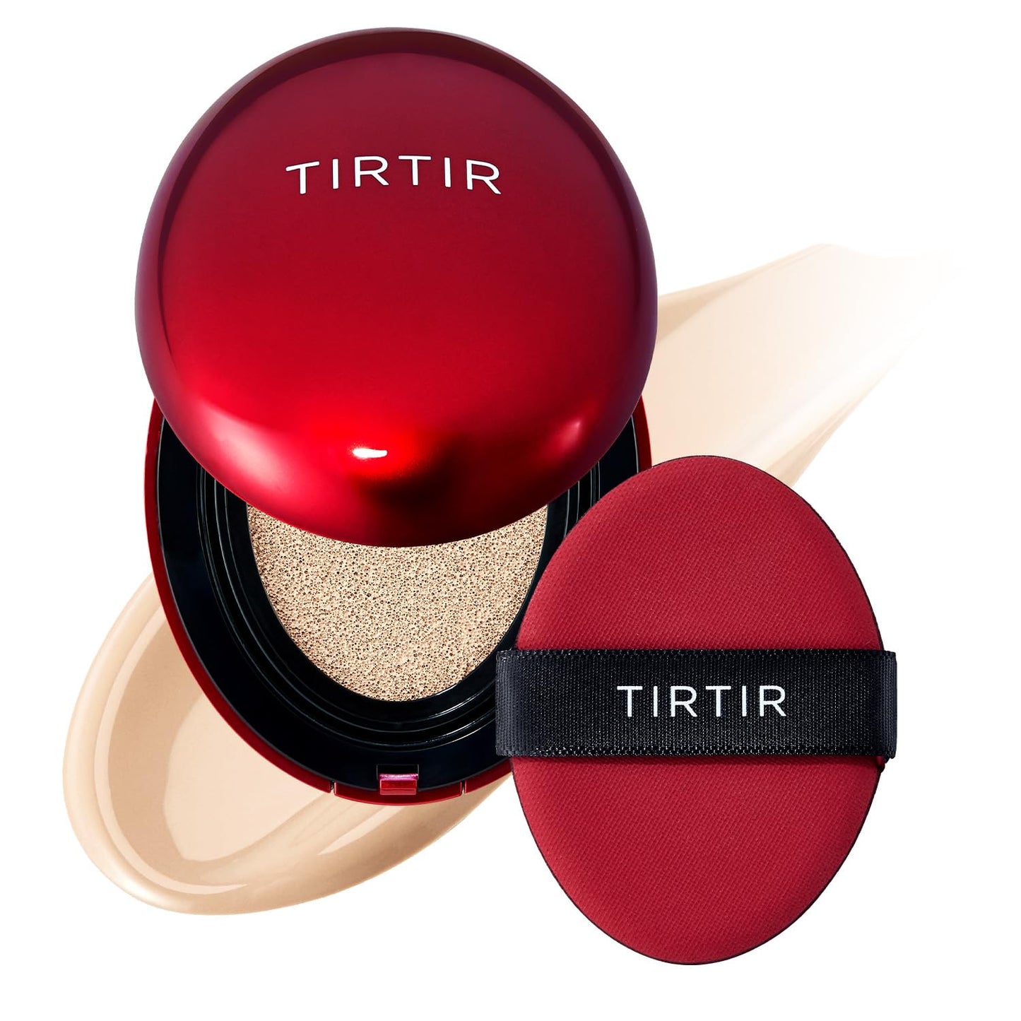 TIRTIR Mask Fit Red Cushion Foundation | Full coverage, Weightless, Skin fit, Satin Glow Finish, Korean Makeup BB Foundation, beauty, Tattoo cover up, Buildable (#29N Natural Beige, 0.63 Fl Oz)