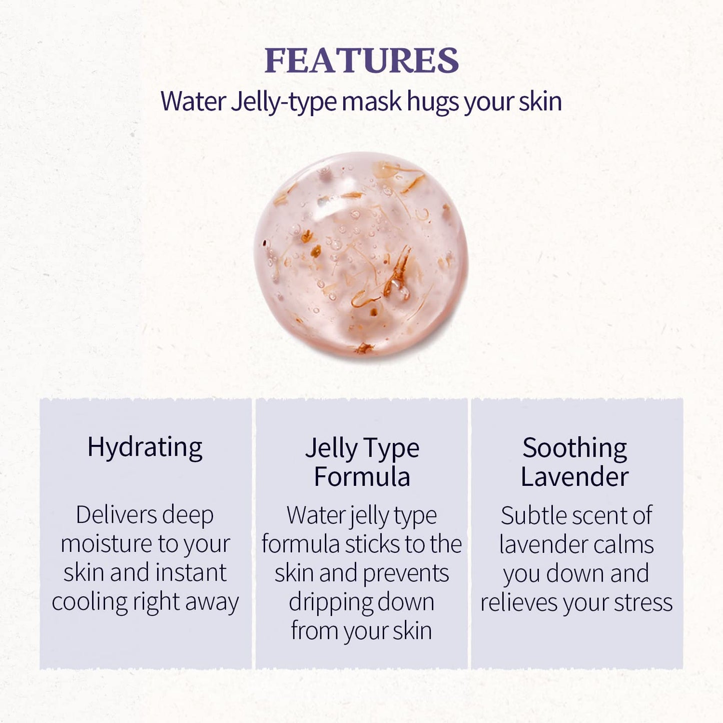 SKINFOOD Lavender Facial Mask, Panthenol Contains Hydrating & Cooling Gel Wash-off Mask for Sensitive Skin, Shower-Proof Texture - Wash Off Exfoliating Mask, 4.23 oz.(120g)