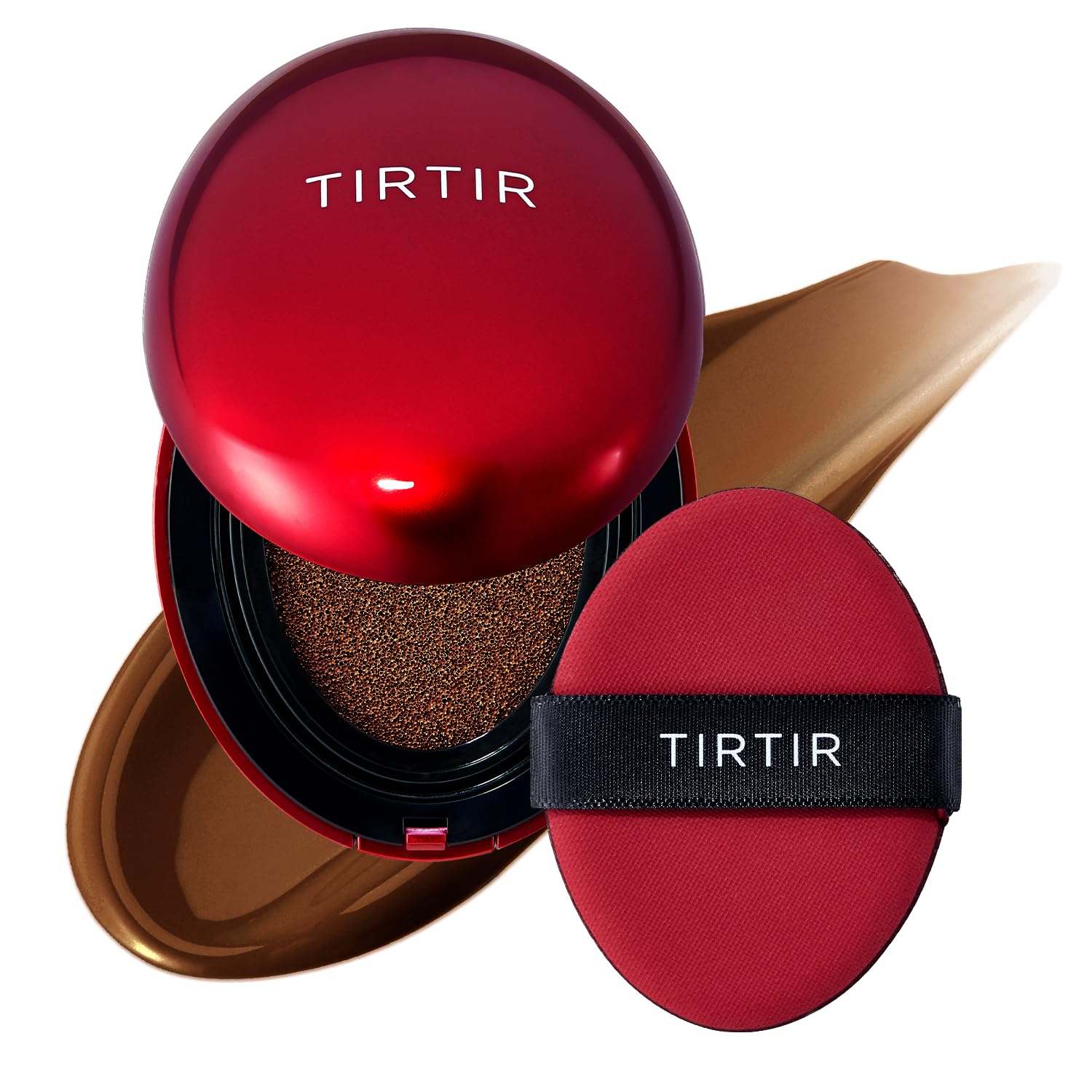 TIRTIR Mask Fit Red Cushion Foundation | Full coverage, Weightless, Skin fit, Satin Glow Finish, Korean Makeup BB Foundation, beauty, Tattoo cover up, Buildable (#29N Natural Beige, 0.63 Fl Oz)
