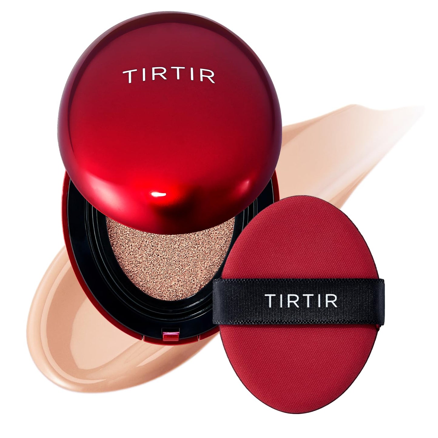 TIRTIR Mask Fit Red Cushion Foundation | Full coverage, Weightless, Skin fit, Satin Glow Finish, Korean Makeup BB Foundation, beauty, Tattoo cover up, Buildable (#29N Natural Beige, 0.63 Fl Oz)