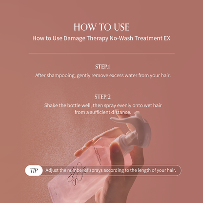 GROWUS Advanced No-Wash Hair Treatment EX for Damaged Hair Repair