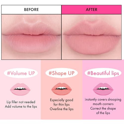 Amuse SEOUL LIP SMUDGER 01 BOKSOONGA | nude peach | Matte, creamy, soft, velvety, cruelty-free, lipcare, long-lasting, multiuse, vegan