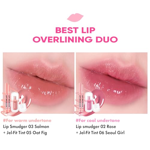 Amuse SEOUL LIP SMUDGER 01 BOKSOONGA | nude peach | Matte, creamy, soft, velvety, cruelty-free, lipcare, long-lasting, multiuse, vegan