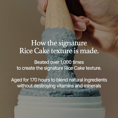 Korean Rice Mochi Face Cleanser - Face Wash, Gentle Scrub All in One for Deep Cleansing, Moisturizing, Pore Minimizing, Acne-Prone Skin, Removing Blackhead with Rice Water &amp; Green Tea