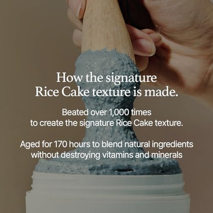 Korean Rice Mochi Face Cleanser - Face Wash, Gentle Scrub All in One for Deep Cleansing, Moisturizing, Pore Minimizing, Acne-Prone Skin, Removing Blackhead with Rice Water &amp; Green Tea