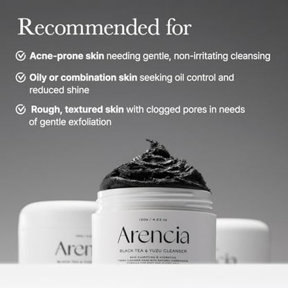 Korean Rice Mochi Face Cleanser - Face Wash, Gentle Scrub All in One for Deep Cleansing, Moisturizing, Pore Minimizing, Acne-Prone Skin, Removing Blackhead with Rice Water &amp; Green Tea