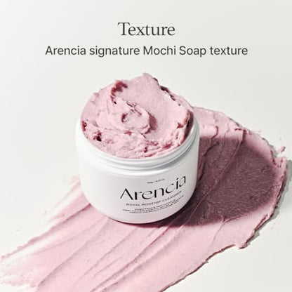 Korean Rice Mochi Face Cleanser - Face Wash, Gentle Scrub All in One for Deep Cleansing, Moisturizing, Pore Minimizing, Acne-Prone Skin, Removing Blackhead with Rice Water &amp; Green Tea