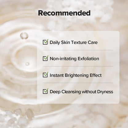SKINFOOD Rice Daily Scrub Foam, Facial Cleanser with Face Scurb, Face Wash Fermented White Rice Bran Water, Gentle Exfoliating For Men and Women (150ml, 5.07 fl. oz.)