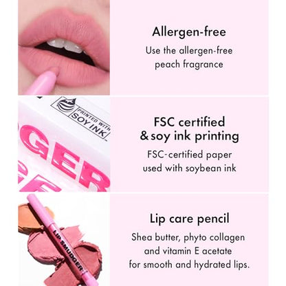 Amuse SEOUL LIP SMUDGER 01 BOKSOONGA | nude peach | Matte, creamy, soft, velvety, cruelty-free, lipcare, long-lasting, multiuse, vegan