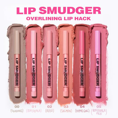 Amuse SEOUL LIP SMUDGER 01 BOKSOONGA | nude peach | Matte, creamy, soft, velvety, cruelty-free, lipcare, long-lasting, multiuse, vegan