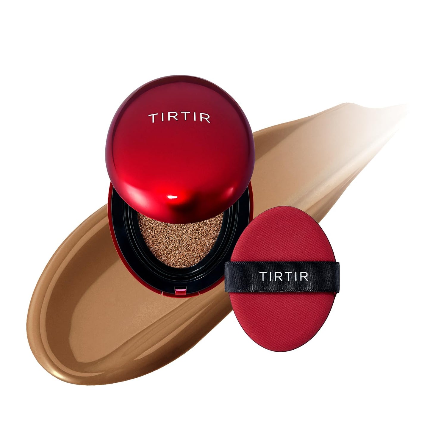 TIRTIR Mask Fit Red Cushion Foundation | Full coverage, Weightless, Skin fit, Satin Glow Finish, Korean Makeup BB Foundation, beauty, Tattoo cover up, Buildable (#29N Natural Beige, 0.63 Fl Oz)