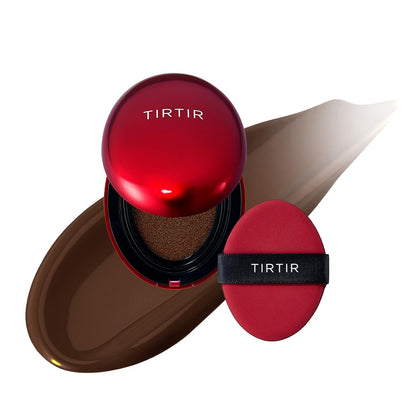 TIRTIR Mask Fit Red Cushion Foundation | Full coverage, Weightless, Skin fit, Satin Glow Finish, Korean Makeup BB Foundation, beauty, Tattoo cover up, Buildable (#29N Natural Beige, 0.63 Fl Oz)