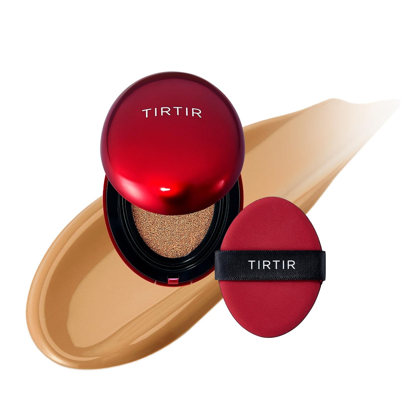 TIRTIR Mask Fit Red Cushion Foundation | Full coverage, Weightless, Skin fit, Satin Glow Finish, Korean Makeup BB Foundation, beauty, Tattoo cover up, Buildable (#29N Natural Beige, 0.63 Fl Oz)