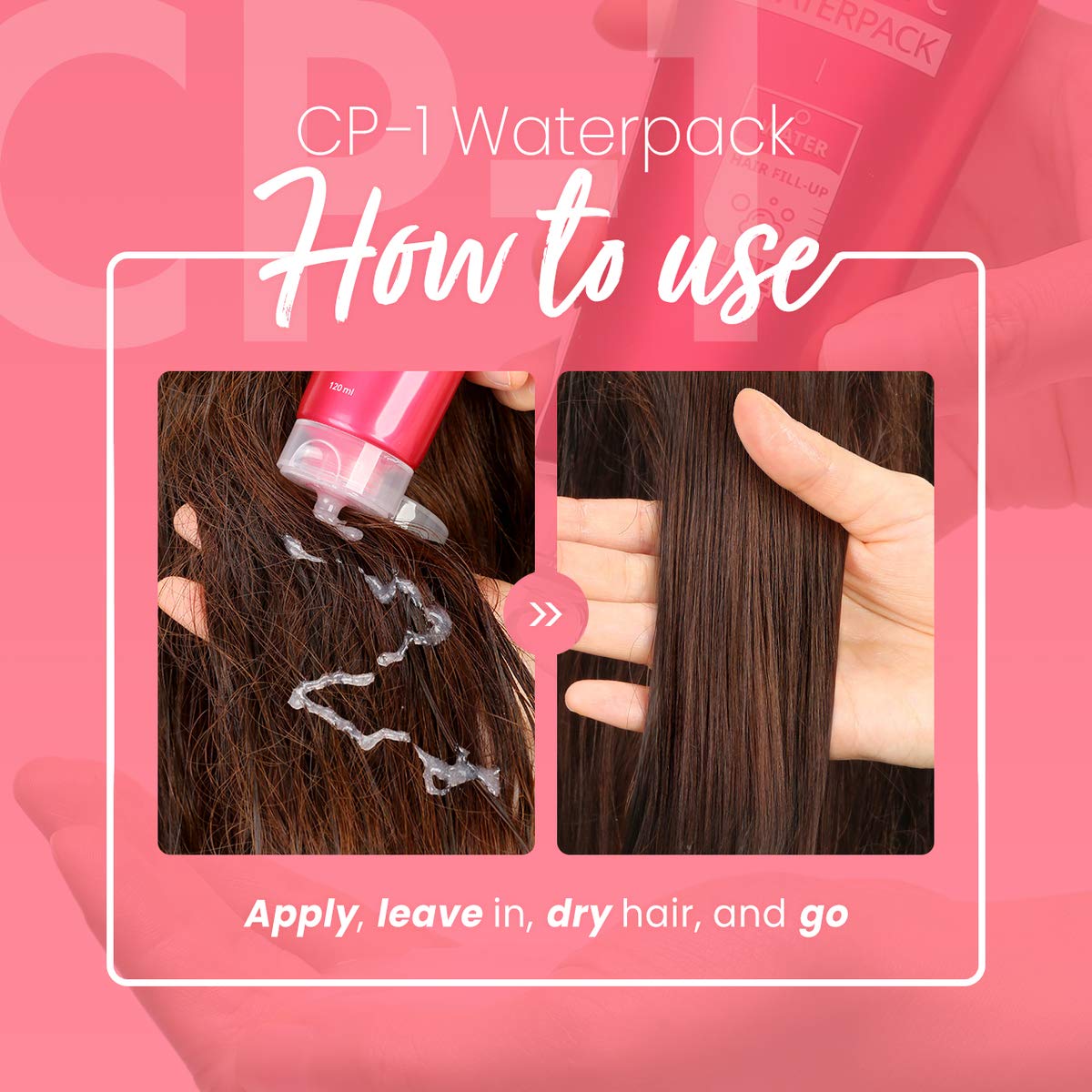 CP-1 3 Seconds Hair Fill-Up Waterpack 120ml, Leave on Condioner, Leave-in Hair Mask