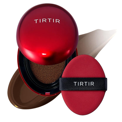 TIRTIR Mask Fit Red Cushion Foundation | Full coverage, Weightless, Skin fit, Satin Glow Finish, Korean Makeup BB Foundation, beauty, Tattoo cover up, Buildable (#29N Natural Beige, 0.63 Fl Oz)