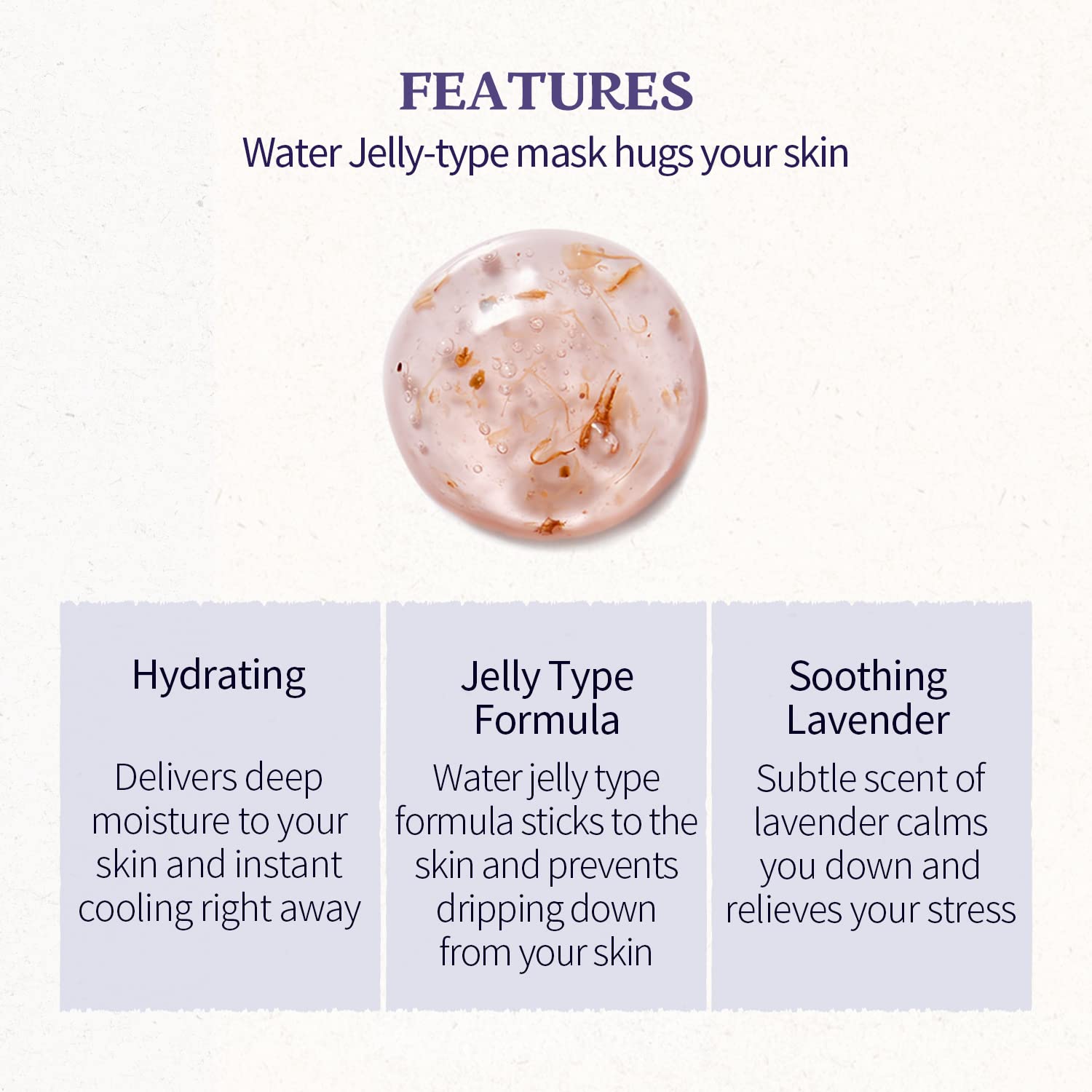 SKINFOOD Lavender Facial Mask, Panthenol Contains Hydrating & Cooling Gel Wash-off Mask for Sensitive Skin, Shower-Proof Texture - Wash Off Exfoliating Mask, 4.23 oz.(120g)