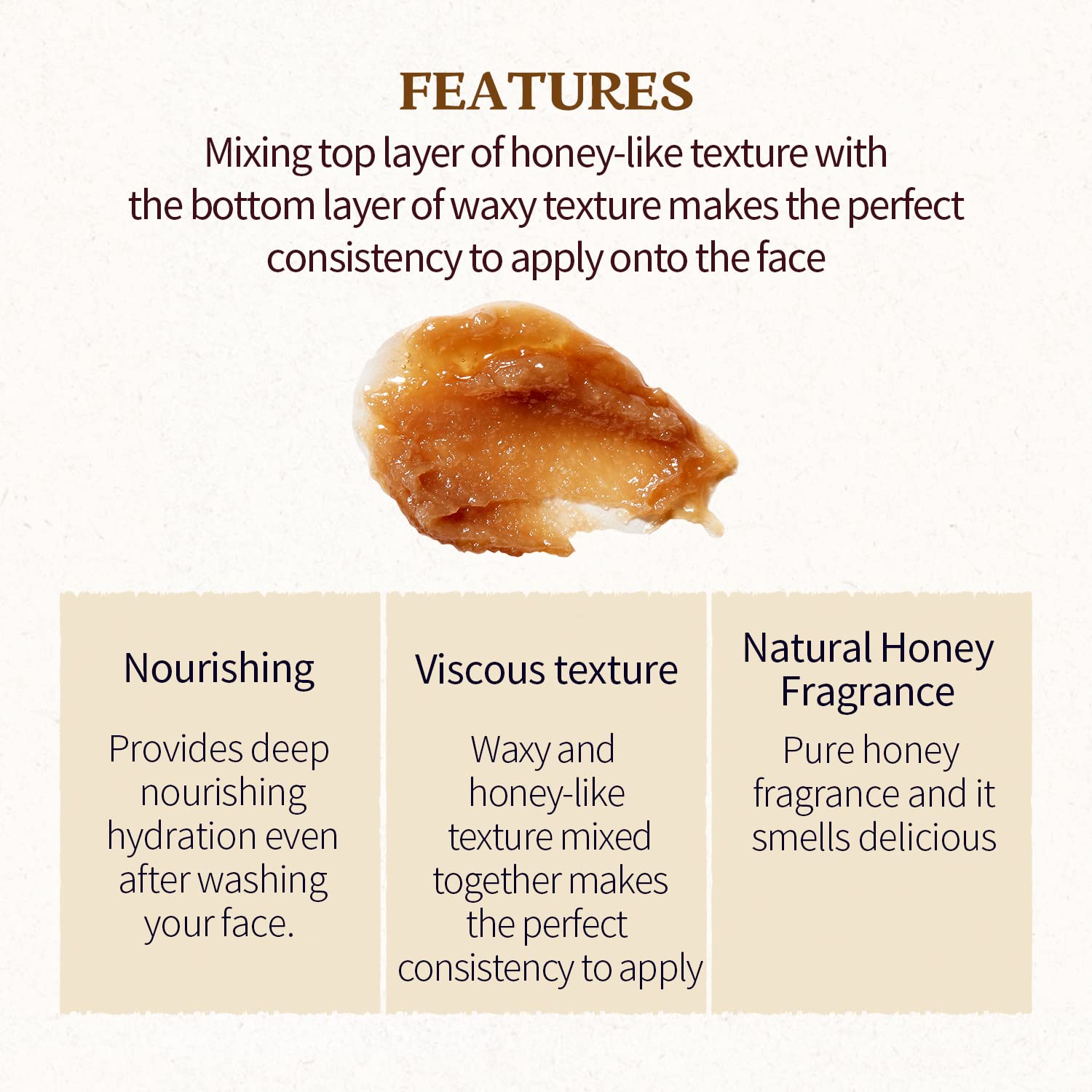 SKINFOOD Mask Honey Sugar 120g - Facial Pore Cleanser, Nourishing & Firming Skin Exfoliator - Wash Off Face Masks w/Melting Sugar for Healthy and Smooth Skin- Shower-Proof Texture (4.23 oz)
